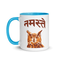 NAMASTE OWL 11oz color inside mug
