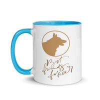 DOG BEST FRIEND FOREVER 11oz color inside mug
