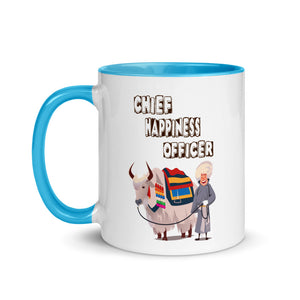 CHIEF HAPPINESS OFFICER MAN 11oz color inside mug