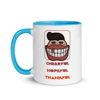 CHEERFUL HOPEFUL THANKFUL 11oz color inside mug
