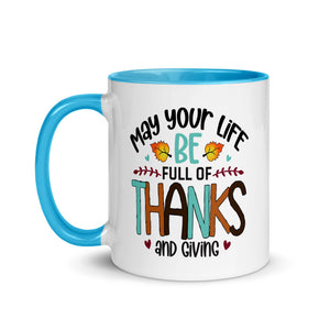 FULL OF THANKS AND GIVING 11oz color inside mug