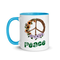 PEACE 11oz color inside speaking mug
