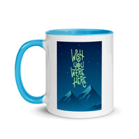 WISH YOU WERE HERE 11oz color inside speaking mug
