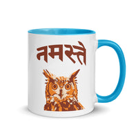 NAMASTE OWL 11oz color inside mug
