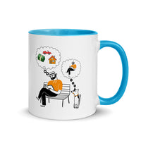 A DOG'S THINKING 11oz color inside mug
