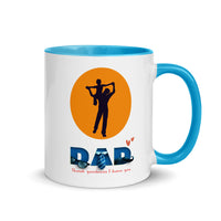 THANK GOODNESS FOR DAD 11oz color inside mug
