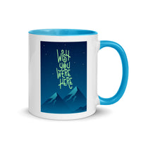 WISH YOU WERE HERE 11oz color inside speaking mug
