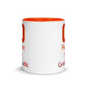 PAUSE FOR GRATITUDE 11oz color inside mug
