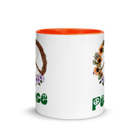 PEACE 11oz color inside speaking mug
