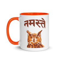 NAMASTE OWL 11oz color inside mug
