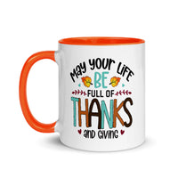 FULL OF THANKS AND GIVING 11oz color inside mug
