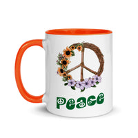PEACE 11oz color inside speaking mug

