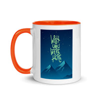 WISH YOU WERE HERE 11oz color inside speaking mug
