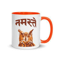 NAMASTE OWL 11oz color inside mug
