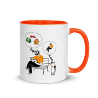 A DOG'S THINKING 11oz color inside mug
