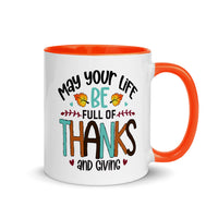 FULL OF THANKS AND GIVING 11oz color inside mug