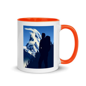 MOUNTAINS ARE CALLING 11oz color inside speaking mug