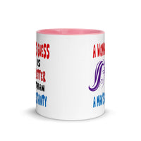 A WOMAN'S GUESS 11oz color inside mug
