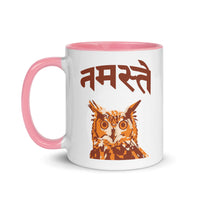 NAMASTE OWL 11oz color inside mug
