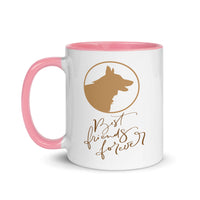 DOG BEST FRIEND FOREVER 11oz color inside mug
