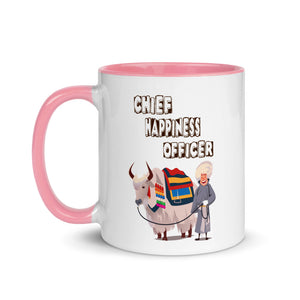 CHIEF HAPPINESS OFFICER MAN 11oz color inside mug