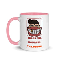 CHEERFUL HOPEFUL THANKFUL 11oz color inside mug
