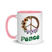 PEACE 11oz color inside speaking mug
