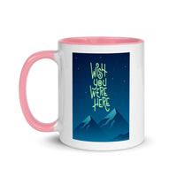 WISH YOU WERE HERE 11oz color inside speaking mug
