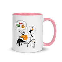 A DOG'S THINKING 11oz color inside mug
