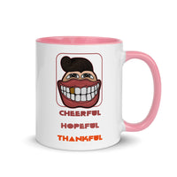 CHEERFUL HOPEFUL THANKFUL 11oz color inside mug
