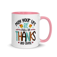 FULL OF THANKS AND GIVING 11oz color inside mug
