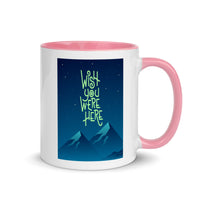 WISH YOU WERE HERE 11oz color inside speaking mug
