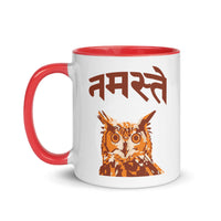 NAMASTE OWL 11oz color inside mug
