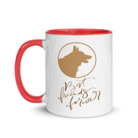 DOG BEST FRIEND FOREVER 11oz color inside mug