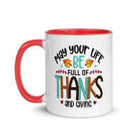 FULL OF THANKS AND GIVING 11oz color inside mug
