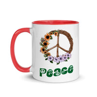 PEACE 11oz color inside speaking mug
