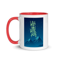 WISH YOU WERE HERE 11oz color inside speaking mug