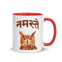 NAMASTE OWL 11oz color inside mug
