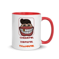 CHEERFUL HOPEFUL THANKFUL 11oz color inside mug
