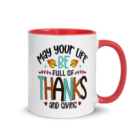 FULL OF THANKS AND GIVING 11oz color inside mug
