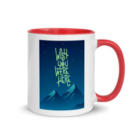 WISH YOU WERE HERE 11oz color inside speaking mug
