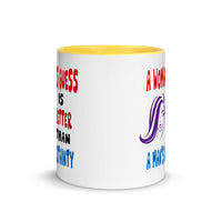 A WOMAN'S GUESS 11oz color inside mug