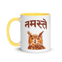 NAMASTE OWL 11oz color inside mug
