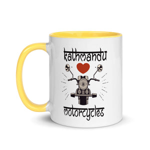 KATHMANDU LOVES MOTORCYCLES 11oz color inside mug