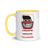 CHEERFUL HOPEFUL THANKFUL 11oz color inside mug
