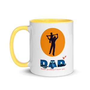 THANK GOODNESS FOR DAD 11oz color inside mug