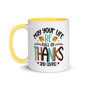 FULL OF THANKS AND GIVING 11oz color inside mug