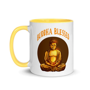 BUDDHA BLESSED GOLDEN 11oz color inside mug