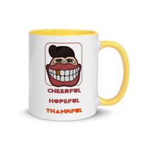 CHEERFUL HOPEFUL THANKFUL 11oz color inside mug
