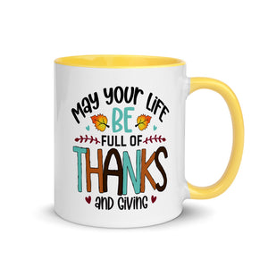 FULL OF THANKS AND GIVING 11oz color inside mug